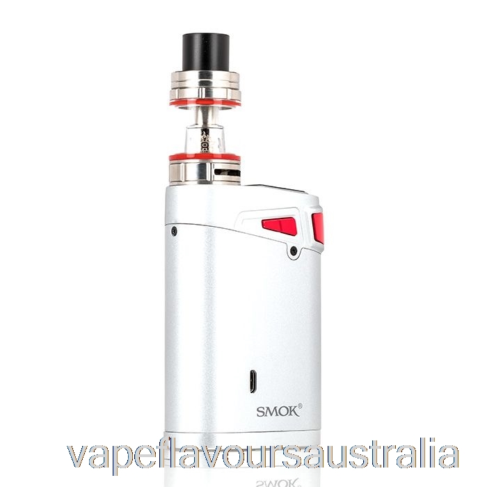 Vape Nicotine Australia SMOK Marshal G320 TC Starter Kit Silver Body / Red Firing Button